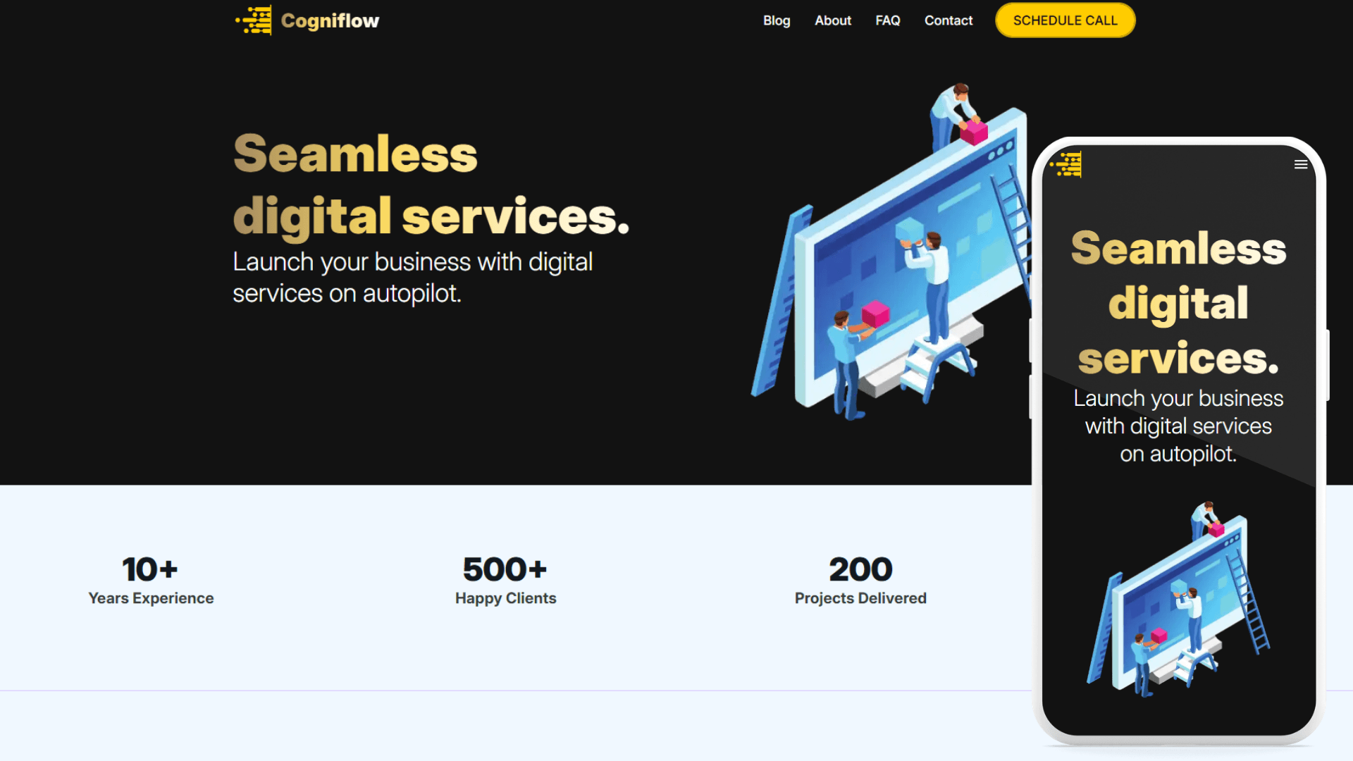 Website responsive dezvoltat de la zero
